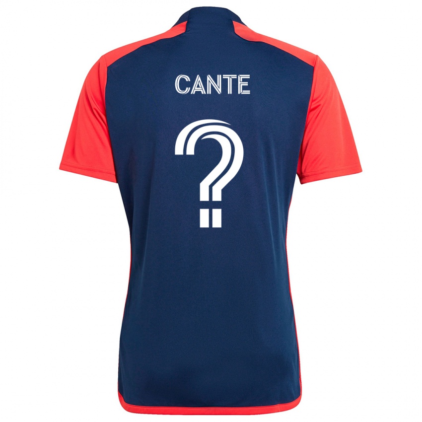 Niño Camiseta Jonathan Cante #0 Azul Rojo 1ª Equipación 2024/25 La Camisa Perú