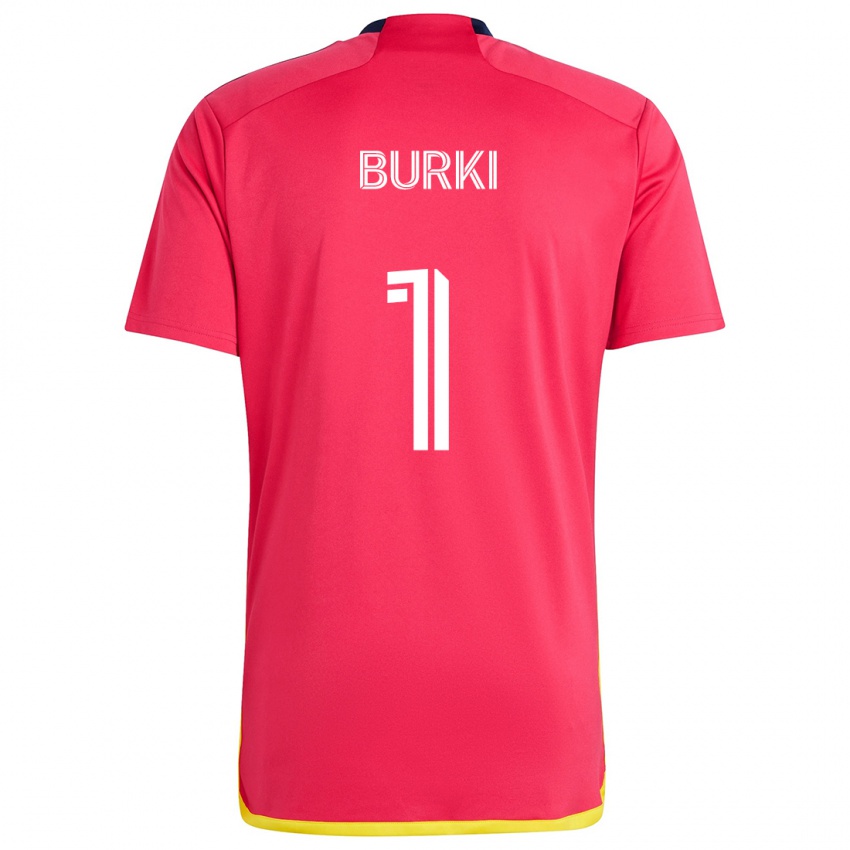 Niño Camiseta Roman Bürki #1 Rojo Azul 1ª Equipación 2024/25 La Camisa Perú