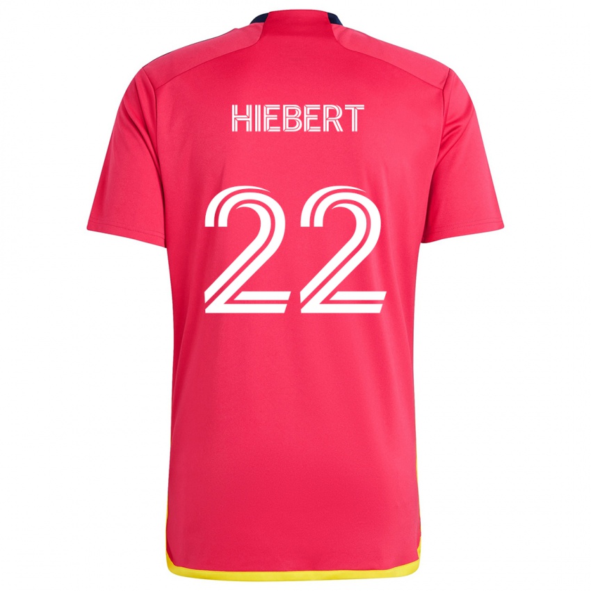 Niño Camiseta Kyle Hiebert #22 Rojo Azul 1ª Equipación 2024/25 La Camisa Perú