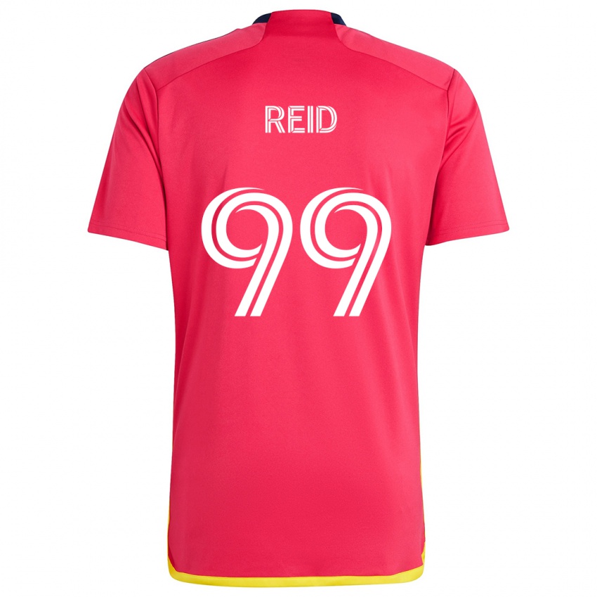 Niño Camiseta Jayden Reid #99 Rojo Azul 1ª Equipación 2024/25 La Camisa Perú