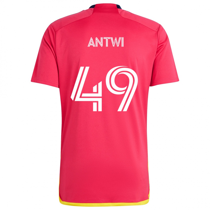 Niño Camiseta Seth Antwi #49 Rojo Azul 1ª Equipación 2024/25 La Camisa Perú