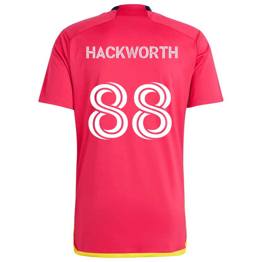 Niño Camiseta Larsen Hackworth #88 Rojo Azul 1ª Equipación 2024/25 La Camisa Perú