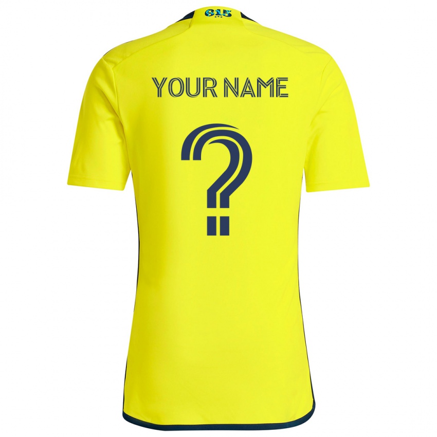 Niño Camiseta Ihren Namen #0 Amarillo Azul 1ª Equipación 2024/25 La Camisa Perú