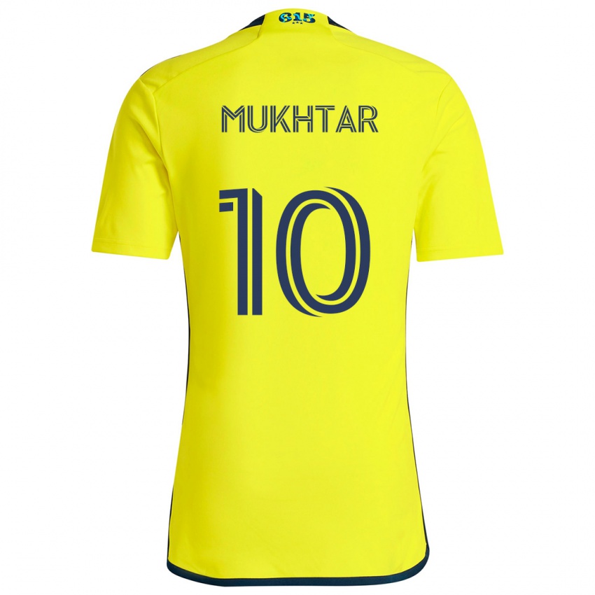 Niño Camiseta Hany Mukhtar #10 Amarillo Azul 1ª Equipación 2024/25 La Camisa Perú