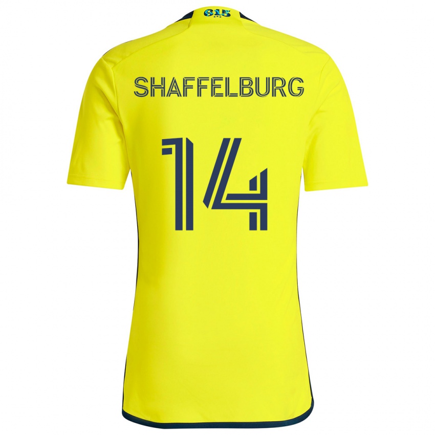 Niño Camiseta Jacob Shaffelburg #14 Amarillo Azul 1ª Equipación 2024/25 La Camisa Perú