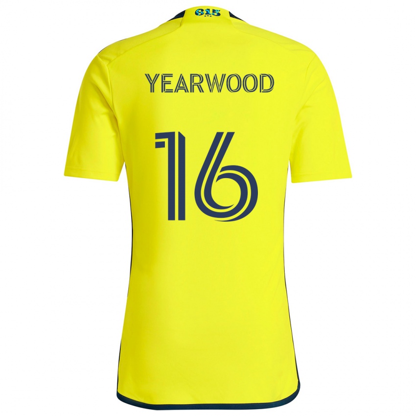 Niño Camiseta Dru Yearwood #16 Amarillo Azul 1ª Equipación 2024/25 La Camisa Perú