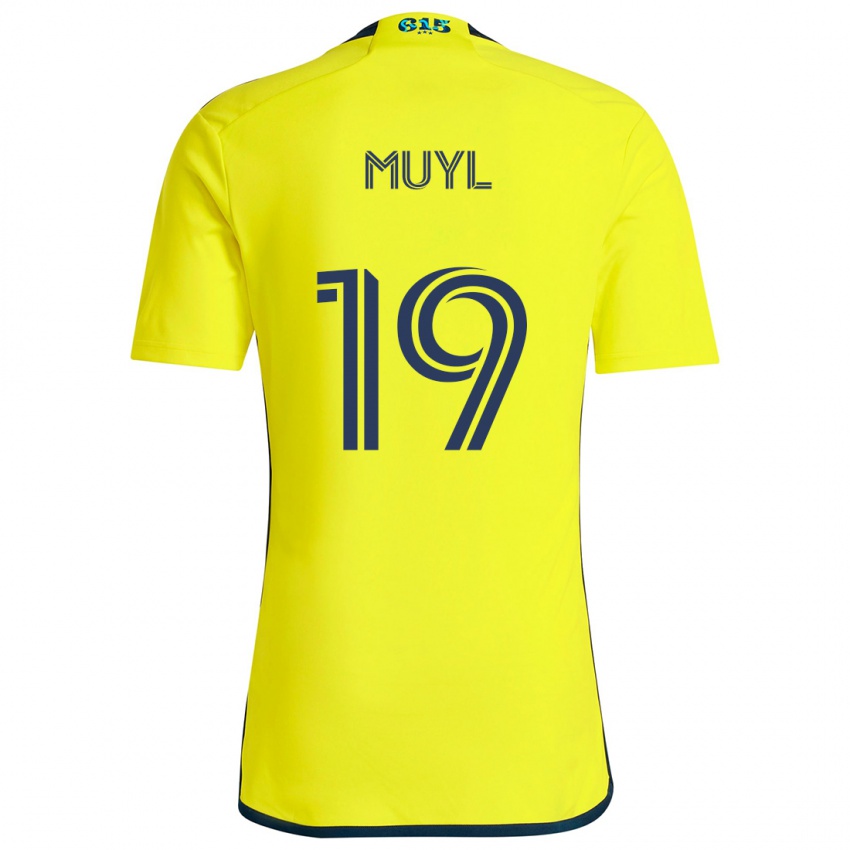 Niño Camiseta Alex Muyl #19 Amarillo Azul 1ª Equipación 2024/25 La Camisa Perú