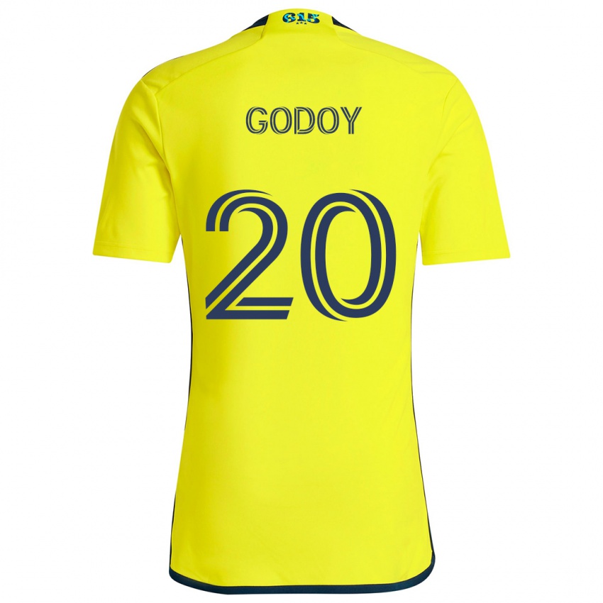 Niño Camiseta Aníbal Godoy #20 Amarillo Azul 1ª Equipación 2024/25 La Camisa Perú