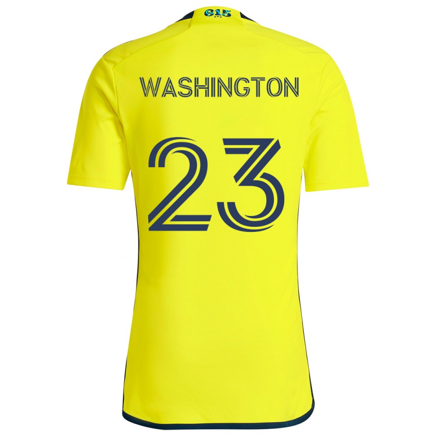 Niño Camiseta Taylor Washington #23 Amarillo Azul 1ª Equipación 2024/25 La Camisa Perú