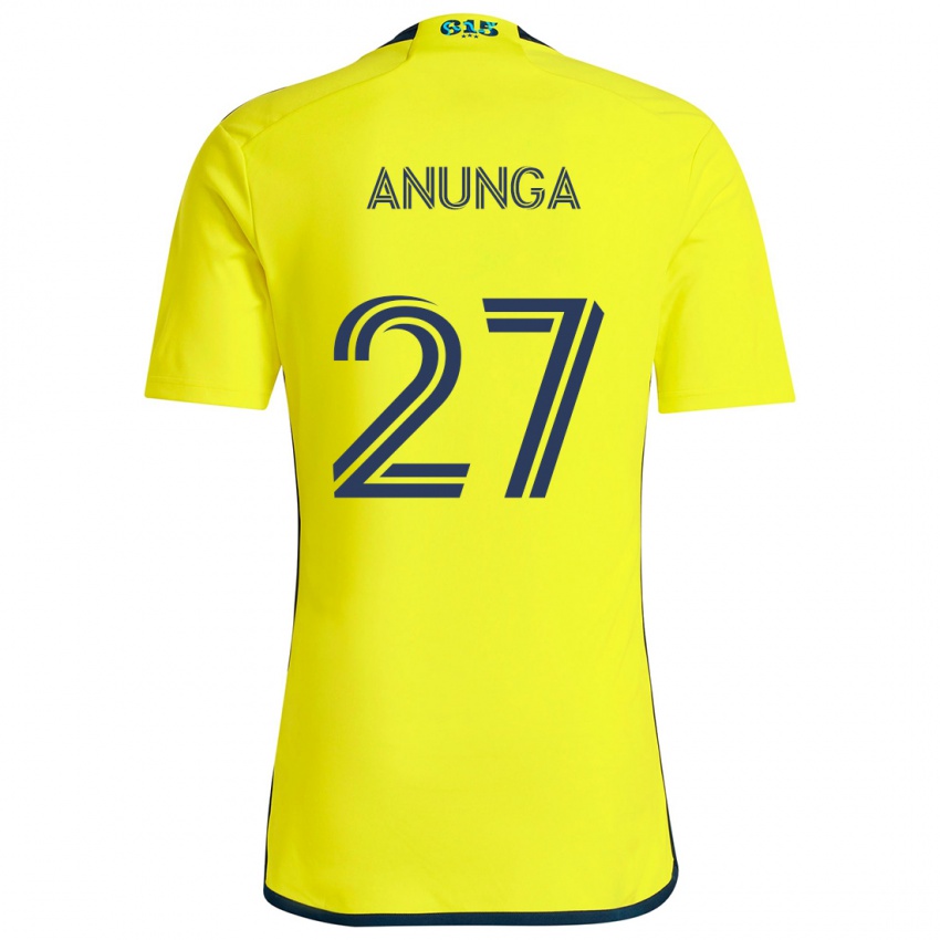 Niño Camiseta Tah Anunga #27 Amarillo Azul 1ª Equipación 2024/25 La Camisa Perú