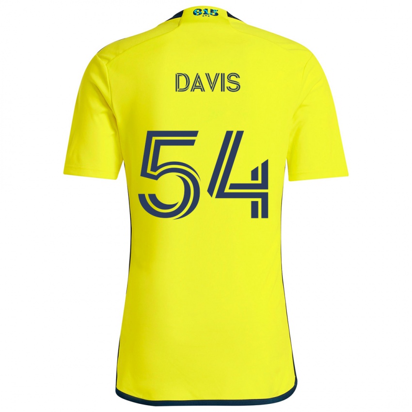 Niño Camiseta Sean Davis #54 Amarillo Azul 1ª Equipación 2024/25 La Camisa Perú