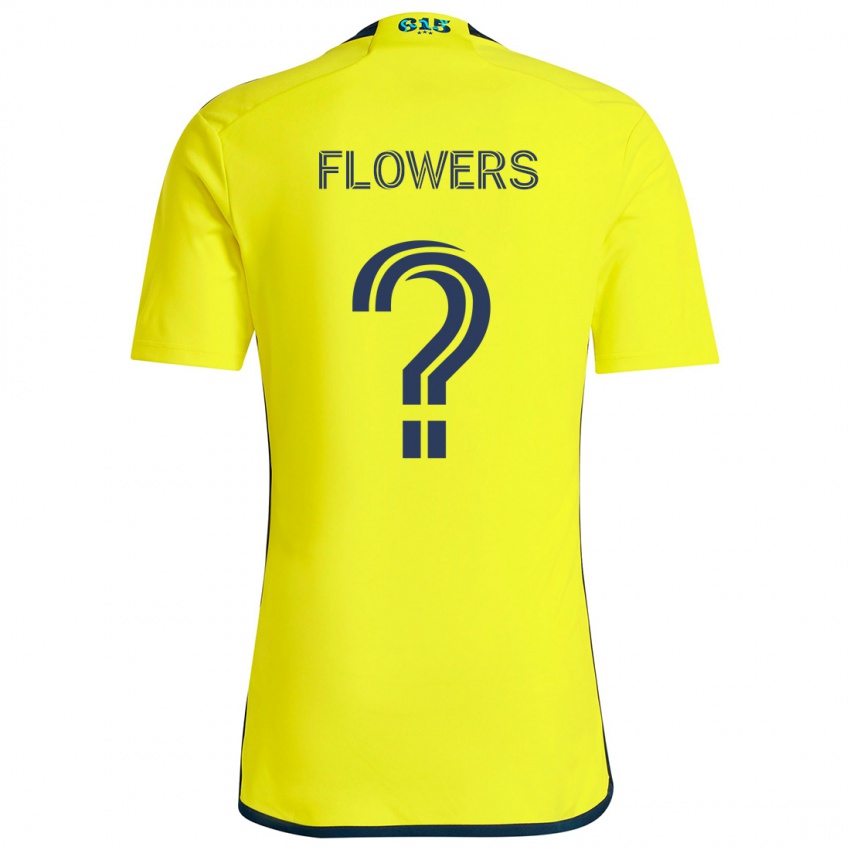 Niño Camiseta Ashton Flowers #0 Amarillo Azul 1ª Equipación 2024/25 La Camisa Perú