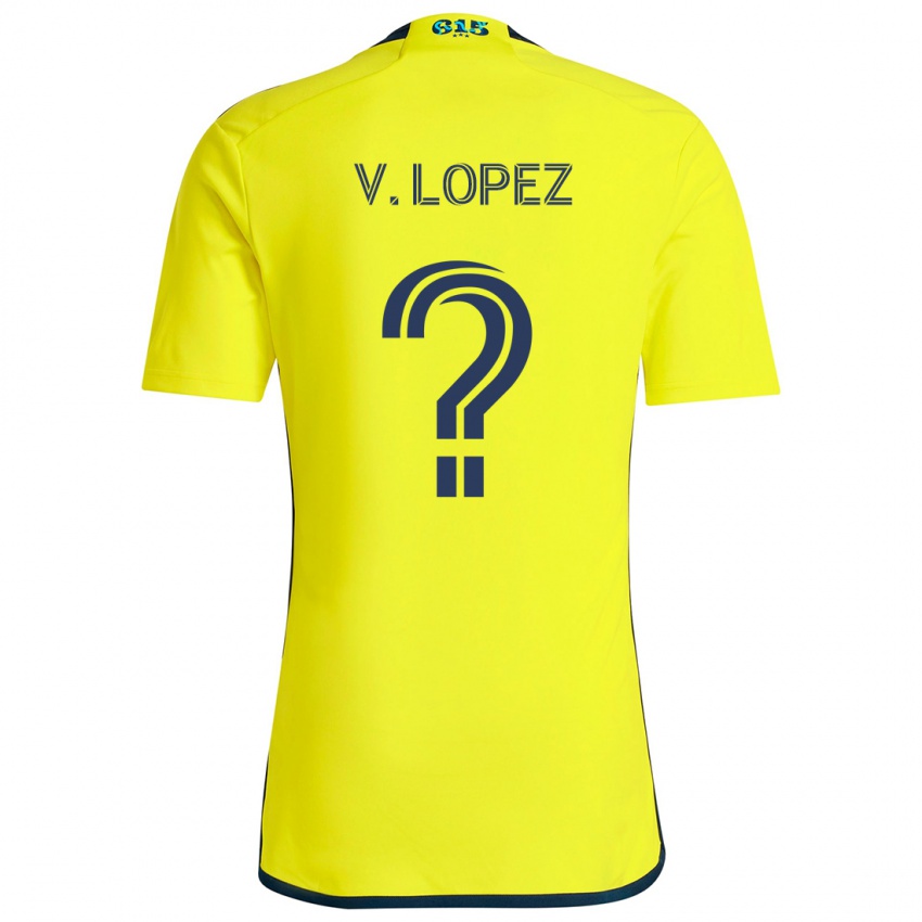 Niño Camiseta Alejandro Velazquez-Lopez #0 Amarillo Azul 1ª Equipación 2024/25 La Camisa Perú