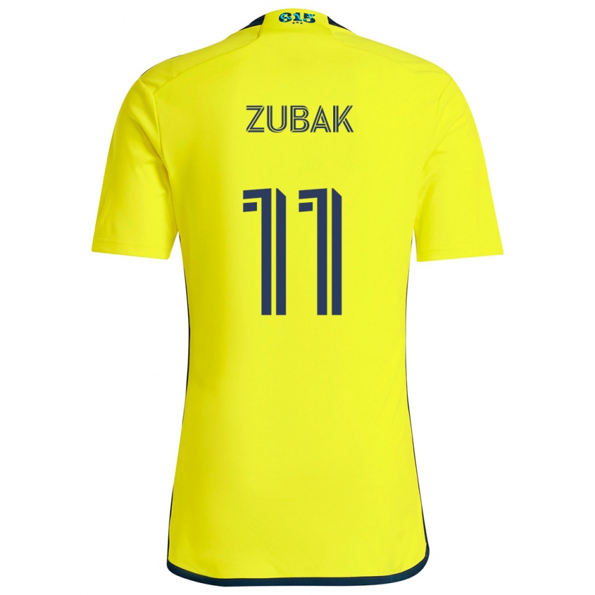 Niño Camiseta Ethan Zubak #11 Amarillo Azul 1ª Equipación 2024/25 La Camisa Perú