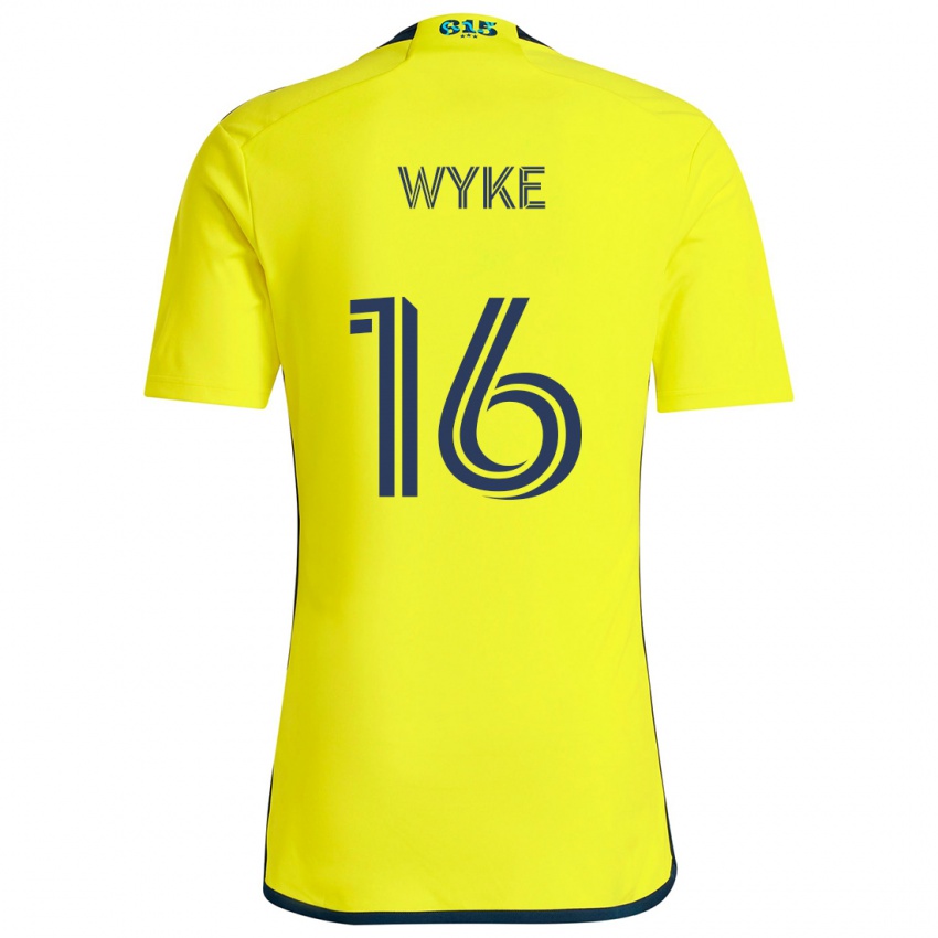 Niño Camiseta Laurence Wyke #16 Amarillo Azul 1ª Equipación 2024/25 La Camisa Perú