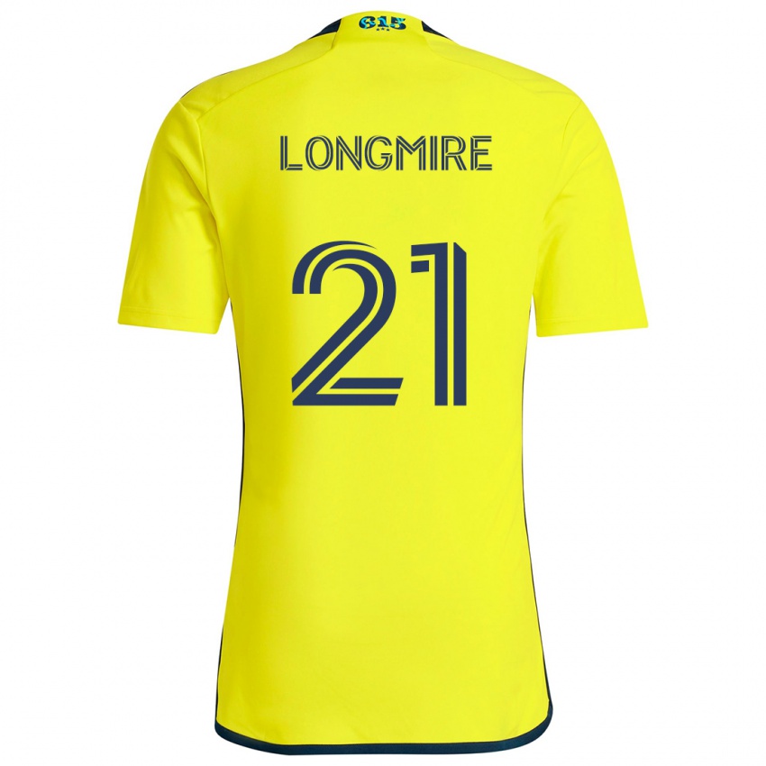 Niño Camiseta Ahmed Longmire #21 Amarillo Azul 1ª Equipación 2024/25 La Camisa Perú