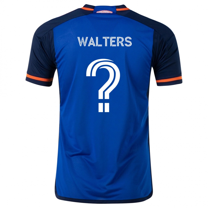 Niño Camiseta Paul Walters #0 Azul Blanco 1ª Equipación 2024/25 La Camisa Perú