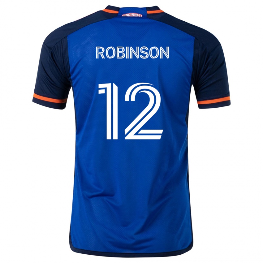 Niño Camiseta Miles Robinson #12 Azul Blanco 1ª Equipación 2024/25 La Camisa Perú