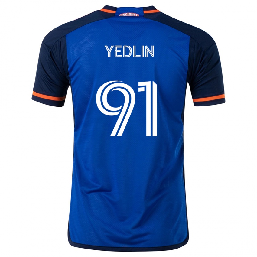 Niño Camiseta Deandre Yedlin #91 Azul Blanco 1ª Equipación 2024/25 La Camisa Perú