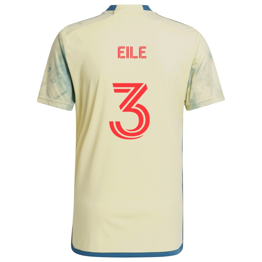 Niño Camiseta Noah Eile #3 Amarillo Rojo Azul 1ª Equipación 2024/25 La Camisa Perú