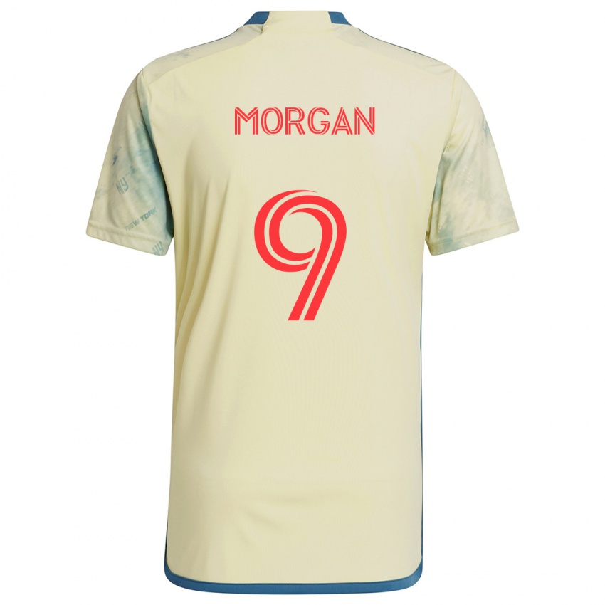 Niño Camiseta Lewis Morgan #9 Amarillo Rojo Azul 1ª Equipación 2024/25 La Camisa Perú