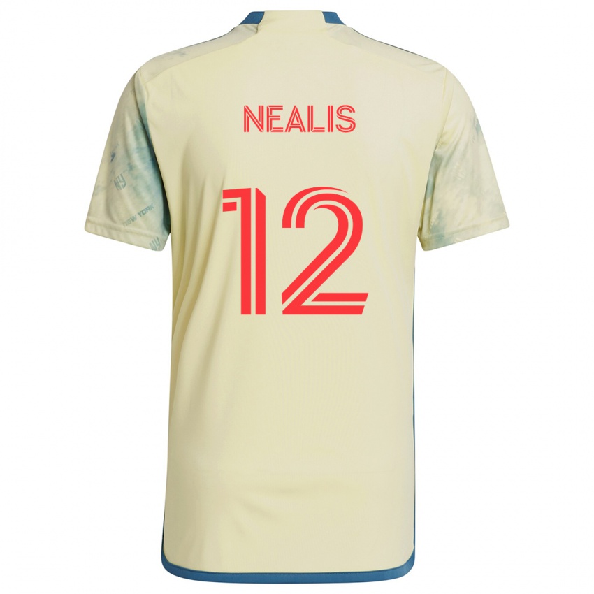 Niño Camiseta Dylan Nealis #12 Amarillo Rojo Azul 1ª Equipación 2024/25 La Camisa Perú