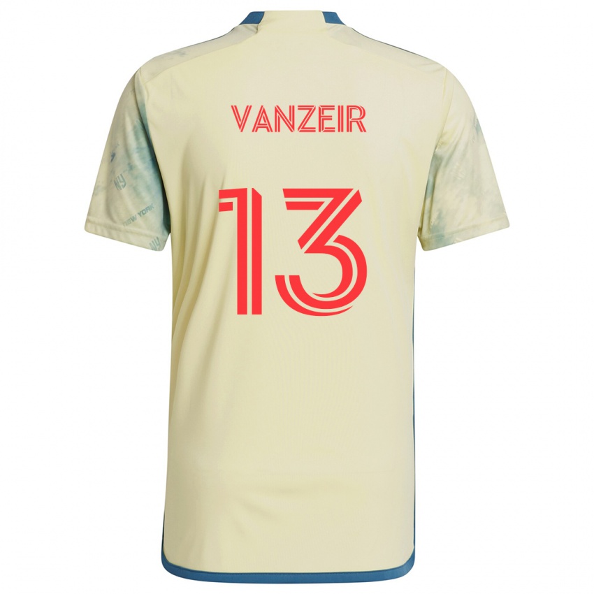 Niño Camiseta Dante Vanzeir #13 Amarillo Rojo Azul 1ª Equipación 2024/25 La Camisa Perú