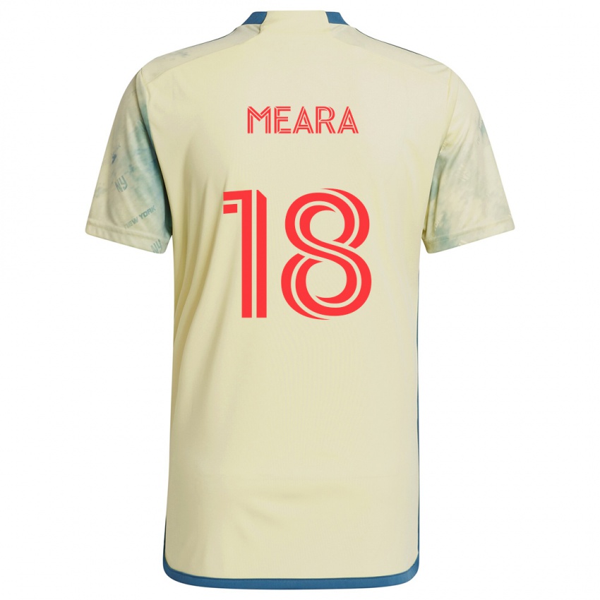 Niño Camiseta Ryan Meara #18 Amarillo Rojo Azul 1ª Equipación 2024/25 La Camisa Perú