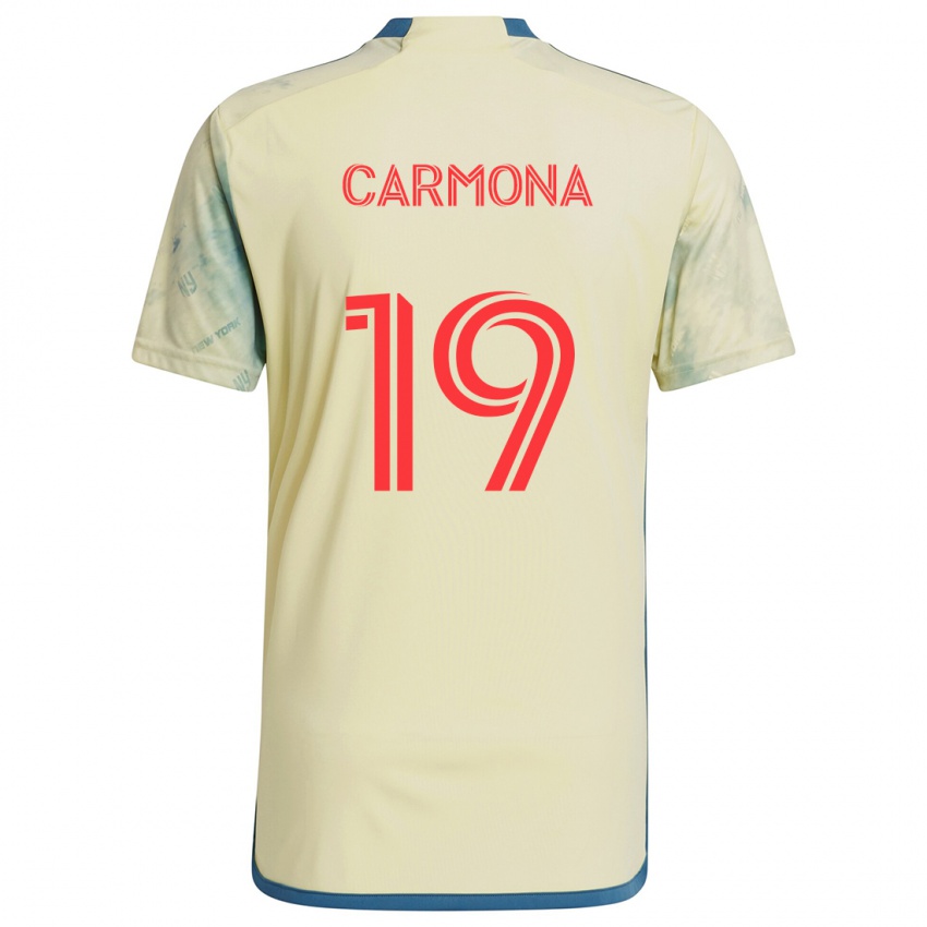 Niño Camiseta Wikelman Carmona #19 Amarillo Rojo Azul 1ª Equipación 2024/25 La Camisa Perú