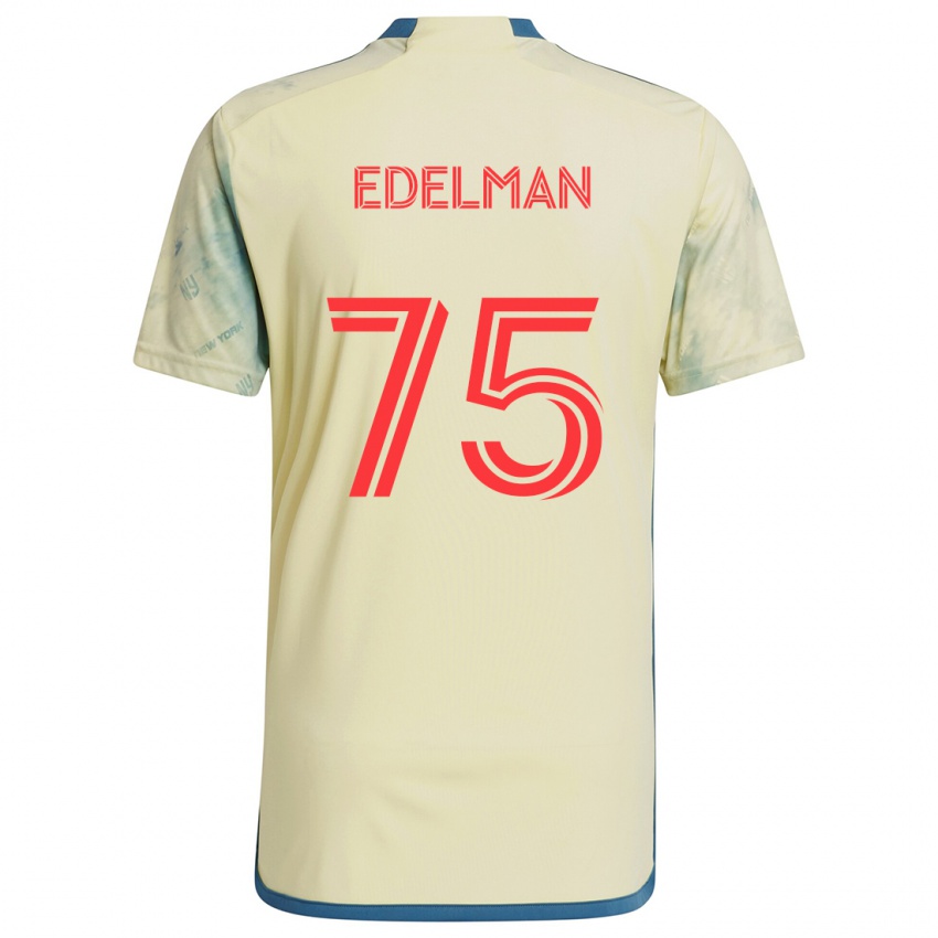 Niño Camiseta Daniel Edelman #75 Amarillo Rojo Azul 1ª Equipación 2024/25 La Camisa Perú