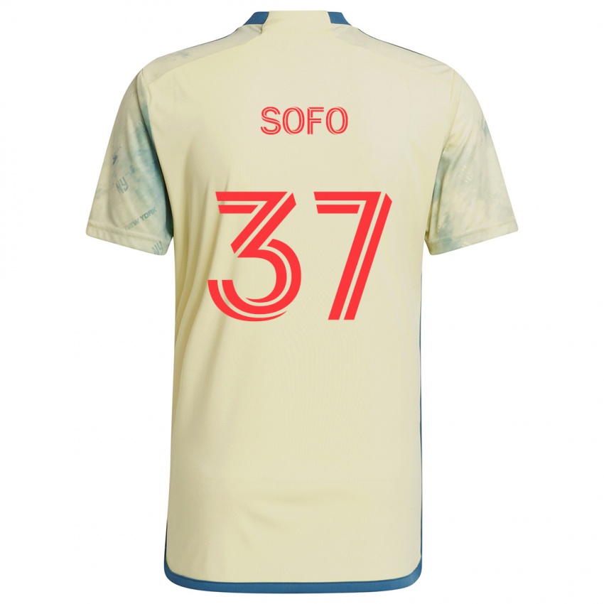 Niño Camiseta Mohammed Sofo #37 Amarillo Rojo Azul 1ª Equipación 2024/25 La Camisa Perú