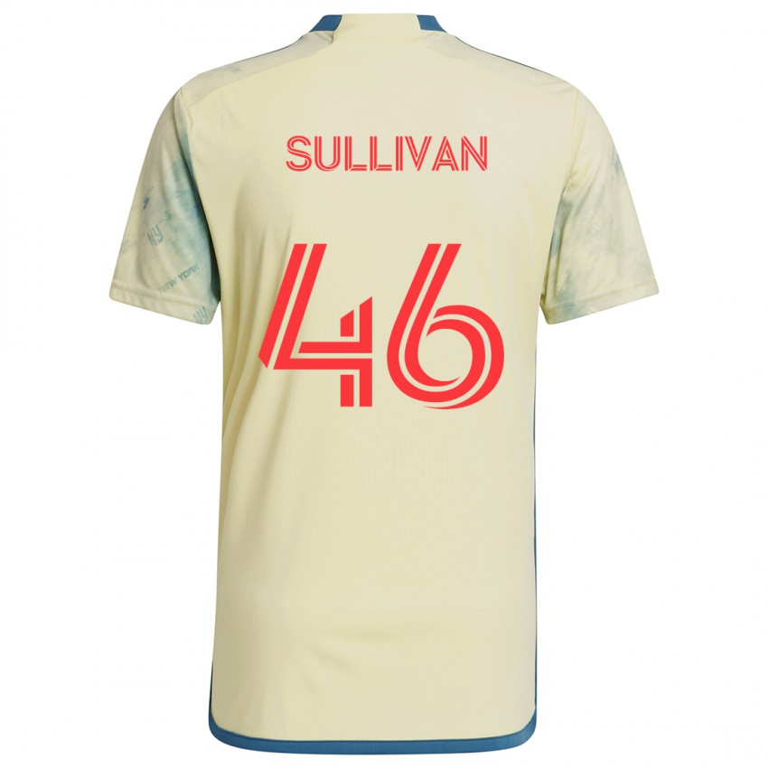 Niño Camiseta Dylan Sullivan #46 Amarillo Rojo Azul 1ª Equipación 2024/25 La Camisa Perú