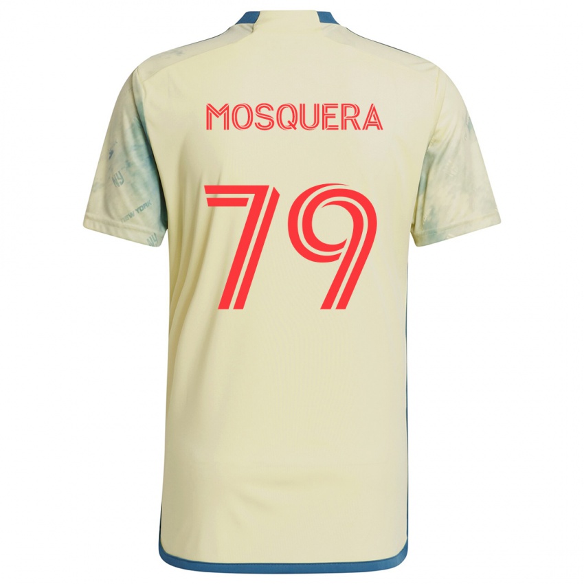 Niño Camiseta Rafael Mosquera #79 Amarillo Rojo Azul 1ª Equipación 2024/25 La Camisa Perú