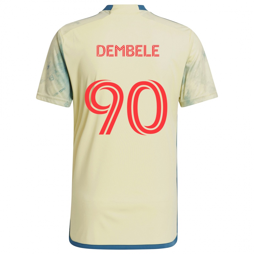 Niño Camiseta Malick Dembele #90 Amarillo Rojo Azul 1ª Equipación 2024/25 La Camisa Perú