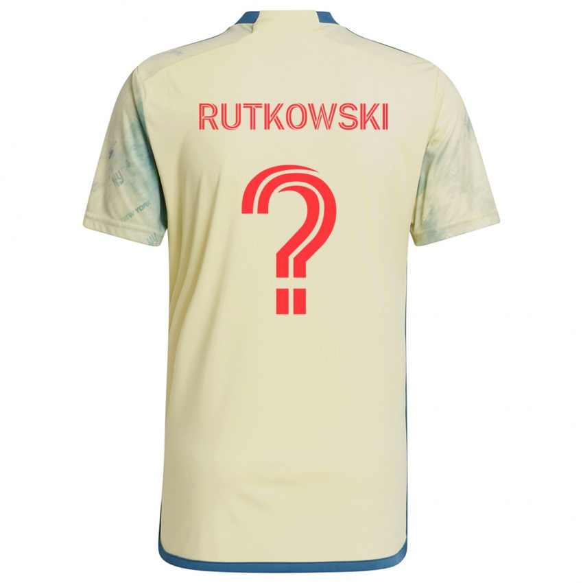 Niño Camiseta Alan Rutkowski #0 Amarillo Rojo Azul 1ª Equipación 2024/25 La Camisa Perú