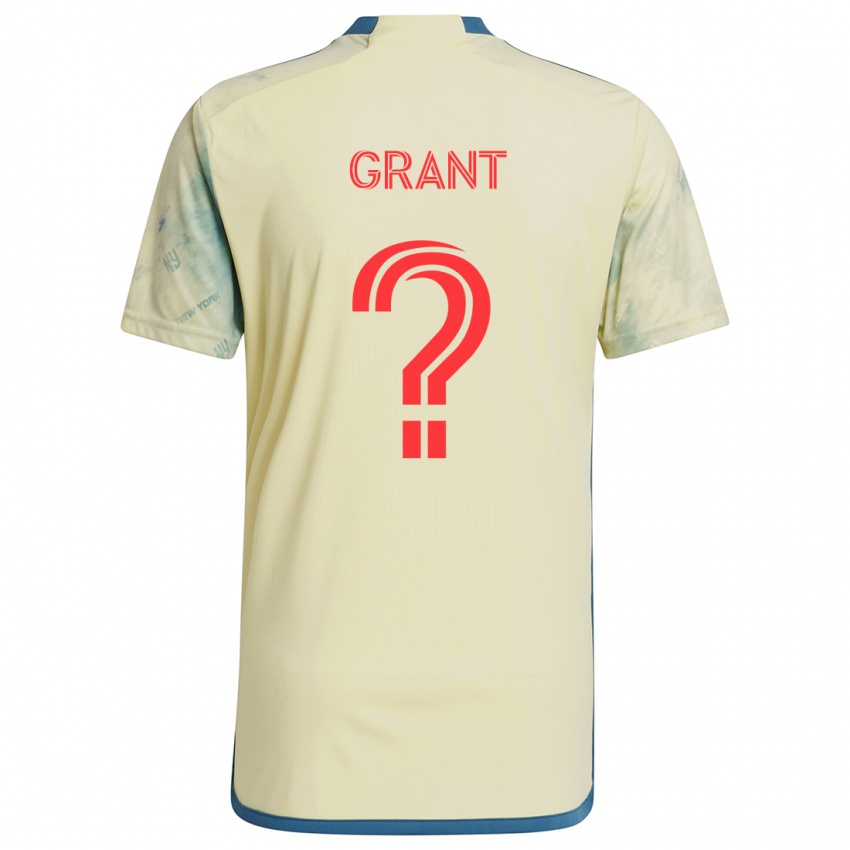 Niño Camiseta Joshua Grant #0 Amarillo Rojo Azul 1ª Equipación 2024/25 La Camisa Perú