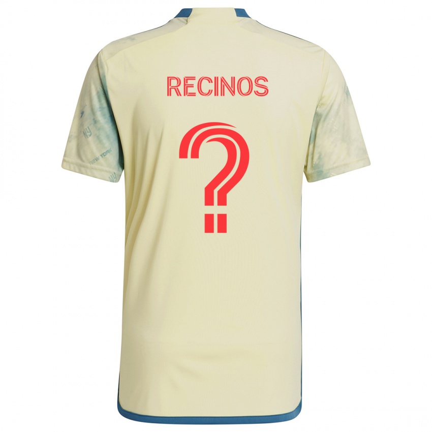 Niño Camiseta Arian Recinos #0 Amarillo Rojo Azul 1ª Equipación 2024/25 La Camisa Perú