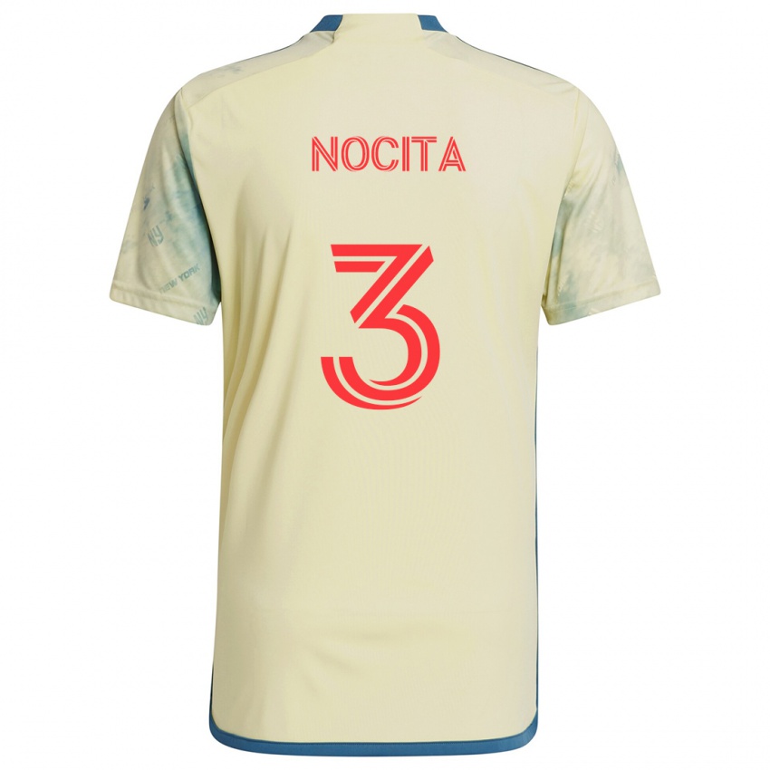 Niño Camiseta Matthew Nocita #3 Amarillo Rojo Azul 1ª Equipación 2024/25 La Camisa Perú