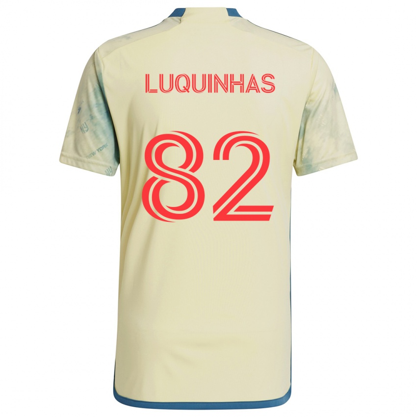 Niño Camiseta Luquinhas #82 Amarillo Rojo Azul 1ª Equipación 2024/25 La Camisa Perú