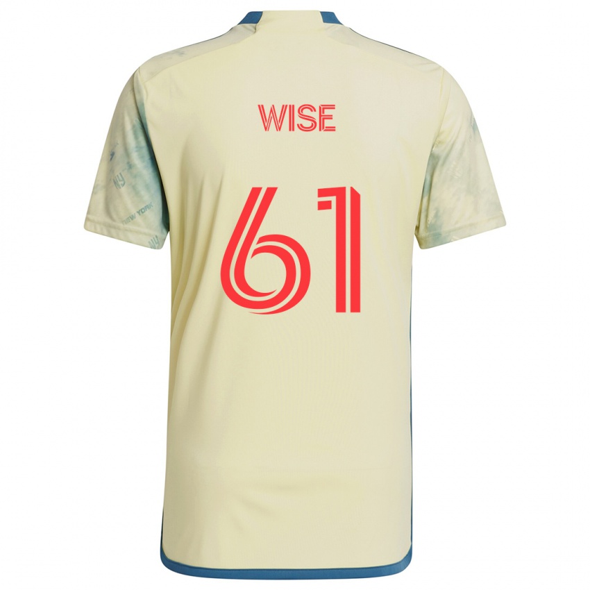 Niño Camiseta Henry Wise #61 Amarillo Rojo Azul 1ª Equipación 2024/25 La Camisa Perú