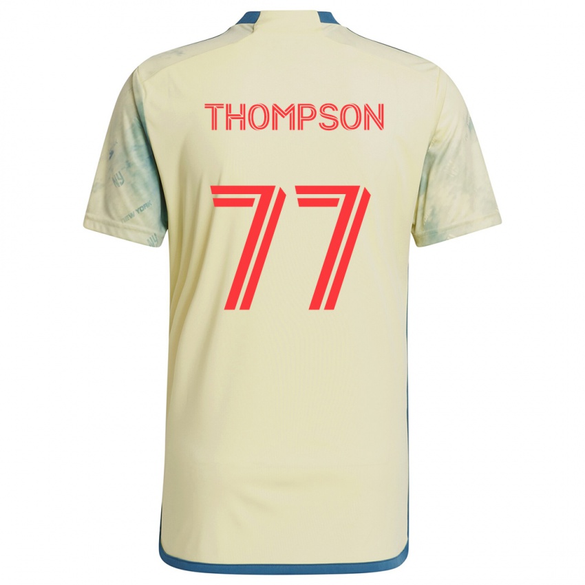 Niño Camiseta Amos Shapiro-Thompson #77 Amarillo Rojo Azul 1ª Equipación 2024/25 La Camisa Perú