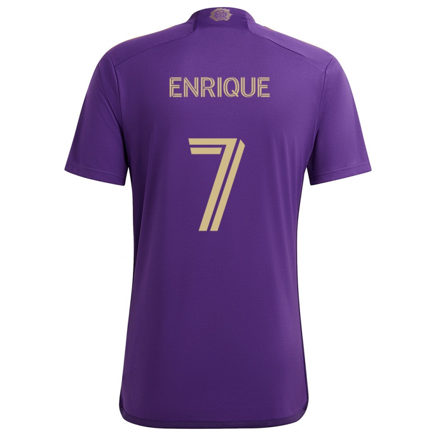 Niño Camiseta Ramiro Enrique #7 Púrpura Amarillo 1ª Equipación 2024/25 La Camisa Perú