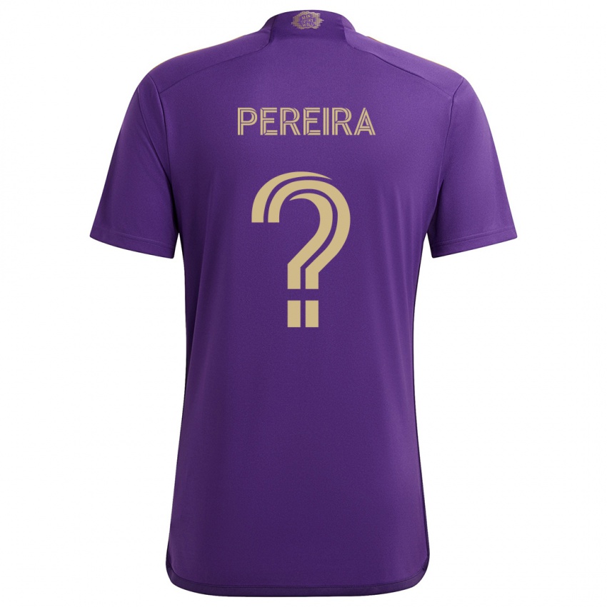 Niño Camiseta Dominic Pereira #0 Púrpura Amarillo 1ª Equipación 2024/25 La Camisa Perú