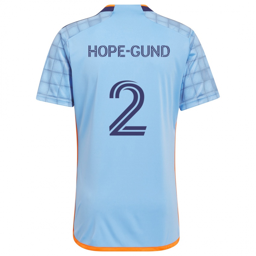 Niño Camiseta Rio Hope-Gund #2 Azul Naranja 1ª Equipación 2024/25 La Camisa Perú