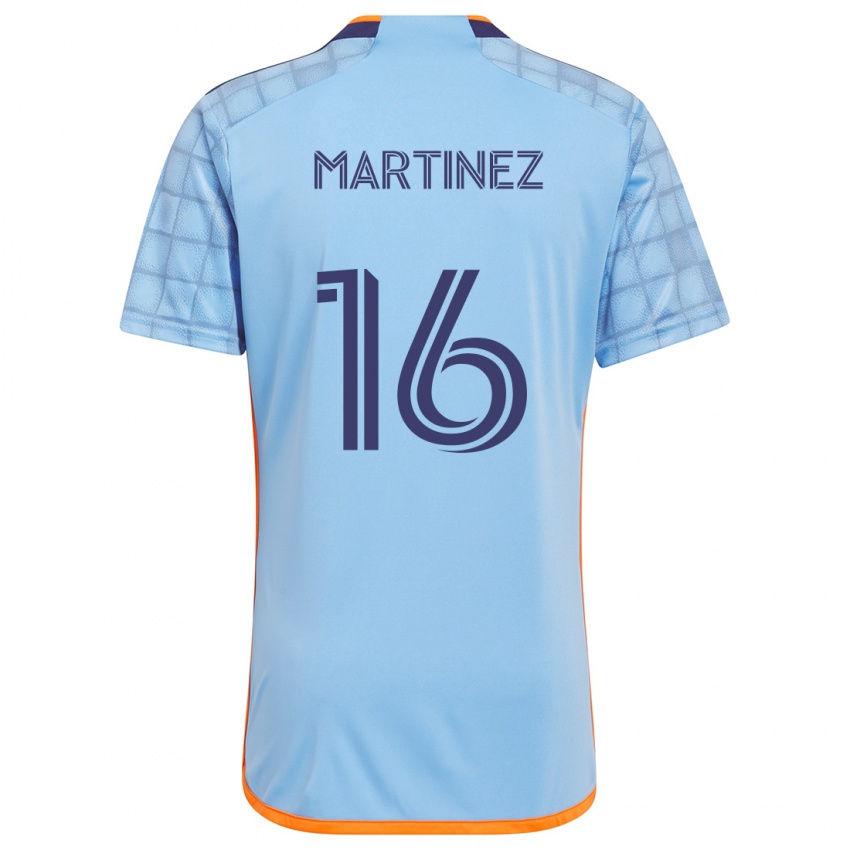 Niño Camiseta Alonso Martínez #16 Azul Naranja 1ª Equipación 2024/25 La Camisa Perú