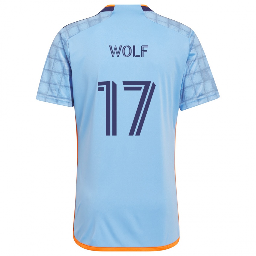 Niño Camiseta Hannes Wolf #17 Azul Naranja 1ª Equipación 2024/25 La Camisa Perú