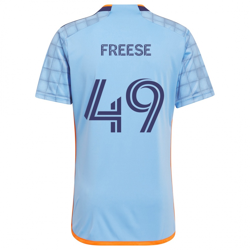 Niño Camiseta Matt Freese #49 Azul Naranja 1ª Equipación 2024/25 La Camisa Perú