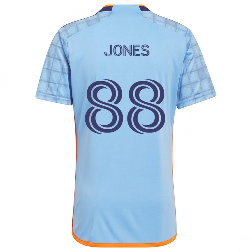 Niño Camiseta Malachi Jones #88 Azul Naranja 1ª Equipación 2024/25 La Camisa Perú