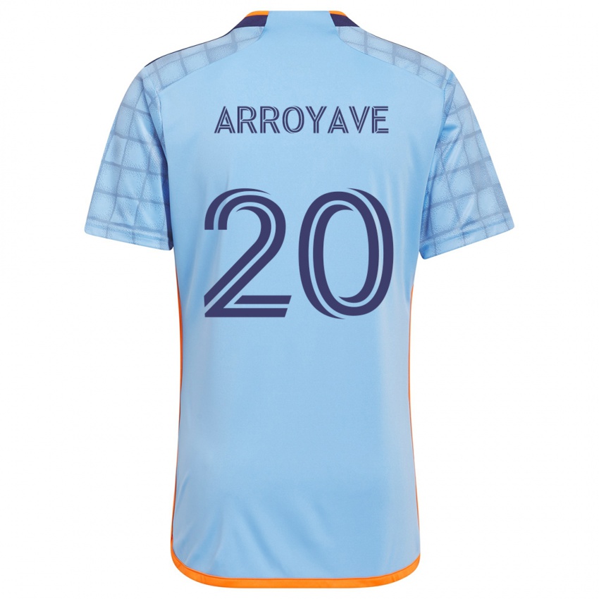 Niño Camiseta Jacob Arroyave #20 Azul Naranja 1ª Equipación 2024/25 La Camisa Perú