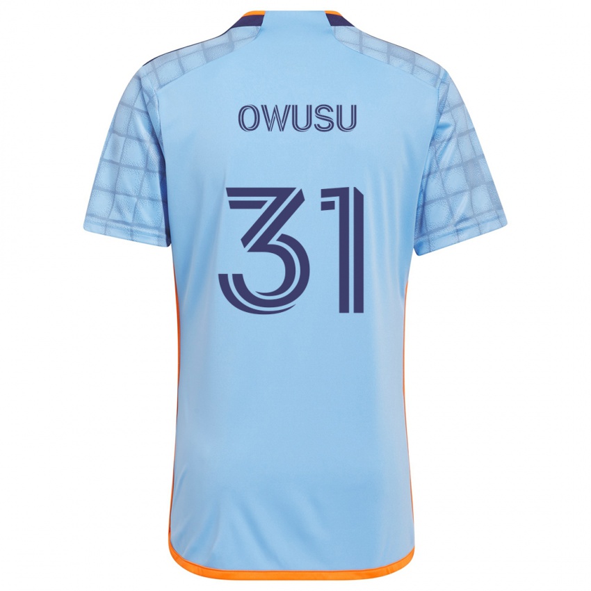 Niño Camiseta Samuel Owusu #31 Azul Naranja 1ª Equipación 2024/25 La Camisa Perú